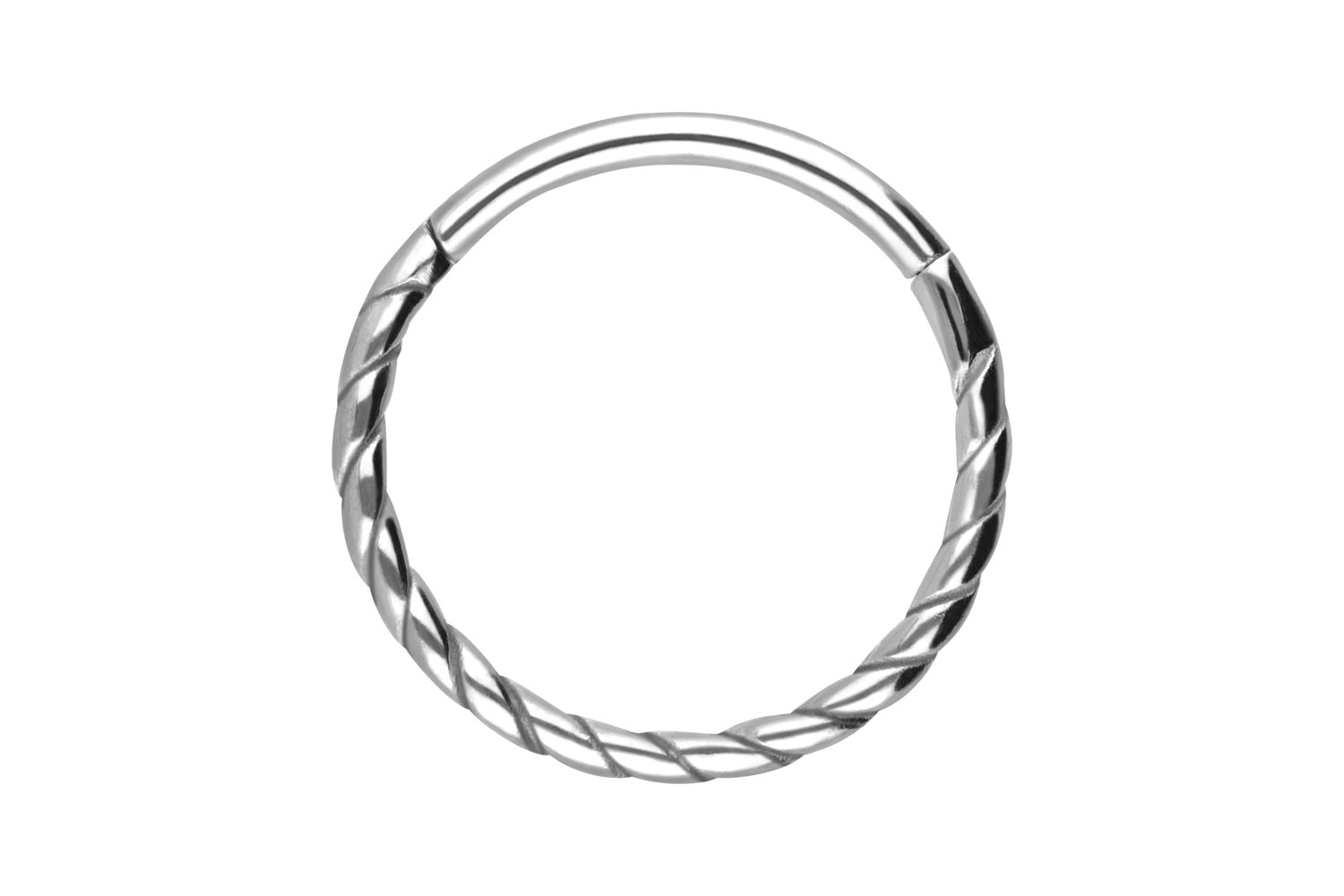 Chirurgenstahl Segmentring Clicker Piercing GEDREHT